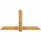 Ekena Millwork Eugene Rough Sawn Timber Gable Bracket, Western Red Cedar, 72"W x 36"H x 2"D x 6"F, 12/12 Pitch GBW072X36X0206EUG00RWR - alternate 1